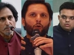 Ramiz Raja; Shahid Afridi; Jay Shah Ramiz Raja; Shahid Afridi; Jay Shah