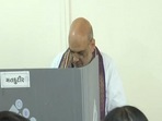 Amit Shah's appeal to young voters with son Jay Shah by his side. File