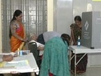 PM Modi's mother casts her vote in Gandhinagar