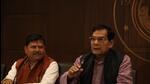 Uttar Pradesh urban development minister AK Sharma making the announcement about reservation of mayoral seats, in Lucknow on Monday. (HT PHOTO) Uttar Pradesh urban development minister AK Sharma making the announcement about reservation of mayoral seats, in Lucknow on Monday. (HT PHOTO)
