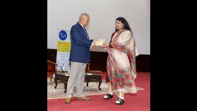 Guests at the final day of the Military Lit Fest in Lucknow on Monday Guests at the final day of the Military Lit Fest in Lucknow on Monday