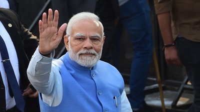 Prime Minister Narendra Modi gestures as he arrives to cast his vote for the second phase of the Gujarat state assembly election in Ahmedabad on Monday. (AFP) Prime Minister Narendra Modi gestures as he arrives to cast his vote for the second phase of the Gujarat state assembly election in Ahmedabad on Monday. (AFP)