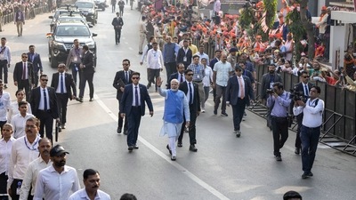 "The people of Gujarat are discreet. They listen to everyone and it is their nature to accept what is true. And according to that nature, they are also voting in large numbers. I am also very thankful to the voters of Gujarat," PM Modi said. (AP)