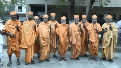 Polling for the second phase of the Gujarat Assembly Elections for 93 Assembly constituencies across 14 districts of north and central Gujarat began at 8 am on Monday. (PTI) Polling for the second phase of the Gujarat Assembly Elections for 93 Assembly constituencies across 14 districts of north and central Gujarat began at 8 am on Monday. (PTI)