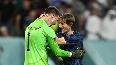 Croatia won another penalty shootout with goalkeeper Dominik Livakovic pulling off three saves (REUTERS)
