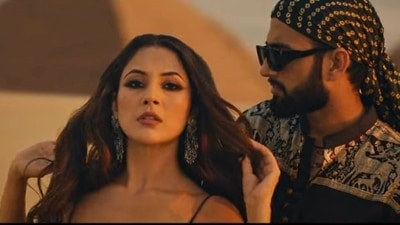 Shehnaaz Gill and MC Square in Ghani Syaani song. Shehnaaz Gill and MC Square in Ghani Syaani song.