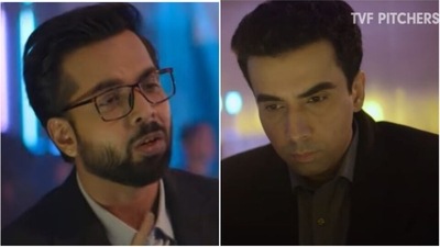 Abhishek Banerjee and Naveen Kasturia feature in the second season of Pitchers. Abhishek Banerjee and Naveen Kasturia feature in the second season of Pitchers.
