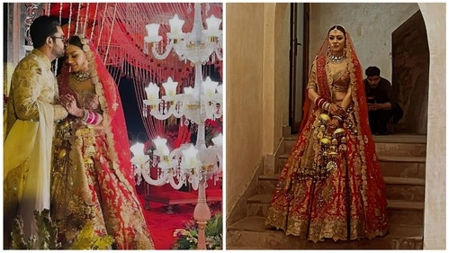 Hansika Motwani at her wedding. Hansika Motwani at her wedding.