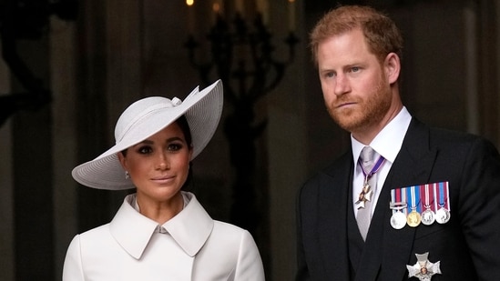 Prince Harry-Meghan Markle: Prince Harry and Meghan Markle, Duke and Duchess of Sussex are seen.(AP)
