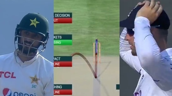 DRS denied Jack Leach Agha Salman's wicket in the first Test. DRS denied Jack Leach Agha Salman's wicket in the first Test.