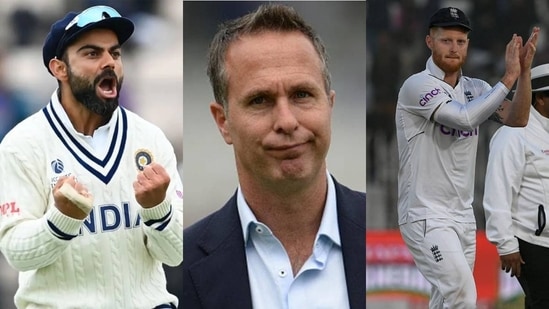 Virat Kohli; Michael Vaughan; Ben Stokes Virat Kohli; Michael Vaughan; Ben Stokes