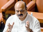 Bommai asserted that the saffron party will "cent percent" form the government in Karnataka once again. (Arun Kumar Rao) Bommai asserted that the saffron party will "cent percent" form the government in Karnataka once again. (Arun Kumar Rao)