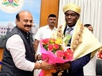 A delegation led by Auguste Kouame, Country Director, World Bank (India), met Karnataka Chief Minister Basavaraj Bommai and top officials of the State government and held discussions. (ANI Photo)(Arun Kumar Rao) A delegation led by Auguste Kouame, Country Director, World Bank (India), met Karnataka Chief Minister Basavaraj Bommai and top officials of the State government and held discussions. (ANI Photo)(Arun Kumar Rao)