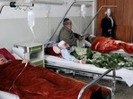 Afghanistan: Wounded men receive treatment at a hospital.(AP) Afghanistan: Wounded men receive treatment at a hospital.(AP)