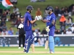 India's Shubman Gill (L) and Suryakumar Yadav (R) touch gloves(AFP) India's Shubman Gill (L) and Suryakumar Yadav (R) touch gloves(AFP)
