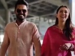 Hansika Motwani with Sohael Khaturiya at Mumbai airport. Hansika Motwani with Sohael Khaturiya at Mumbai airport.
