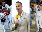 Michael Vaughan (centre) Michael Vaughan (centre)
