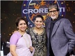 Kajol, Revathy deck up in ethnic ensembles, visit Amitabh Bachchan on KBC set(Instagram/@kajol) Kajol, Revathy deck up in ethnic ensembles, visit Amitabh Bachchan on KBC set(Instagram/@kajol)