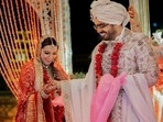 Hansika Motwani and Sohael Kathuriya during the wedding. Hansika Motwani and Sohael Kathuriya during the wedding.