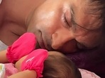 Bipasha Basu posted a pic of Karan Singh Grover with daughter Devi.