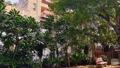 The quiet corner has two cozy parks. The quiet corner has two cozy parks.