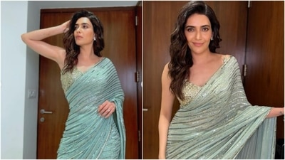 Karishma Tanna is an absolute fashionista. The actor keeps dropping major cues of fashion for her fans to refer to on a regular basis. The actor’s Instagram profile is replete with pictures and videos from her fashion diaries and each of them manage to give us fresh fashion goals. A day back, Karishma picked a stunning six yards of grace and looked ravishing in it. Some of the snippets made their way on her Instagram profile. (Instagram/@karishmaktanna) Karishma Tanna is an absolute fashionista. The actor keeps dropping major cues of fashion for her fans to refer to on a regular basis. The actor’s Instagram profile is replete with pictures and videos from her fashion diaries and each of them manage to give us fresh fashion goals. A day back, Karishma picked a stunning six yards of grace and looked ravishing in it. Some of the snippets made their way on her Instagram profile. (Instagram/@karishmaktanna)