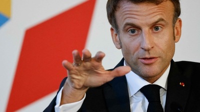 Emmanuel Macron: French President Emmanuel Macron gestures during a speech. (AFP) Emmanuel Macron: French President Emmanuel Macron gestures during a speech. (AFP)