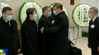 Hu Jintao: Chinese President Xi Jinping, second from right, and his predecessor Hu Jintao, right, meet. (AP) Hu Jintao: Chinese President Xi Jinping, second from right, and his predecessor Hu Jintao, right, meet. (AP)