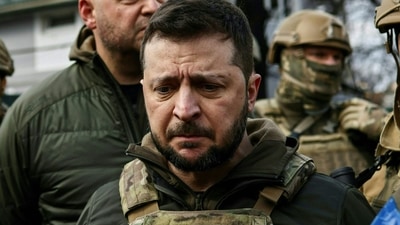 Russia-Ukraine War: Ukrainian President Volodymyr Zelensky is seen. (AFP)