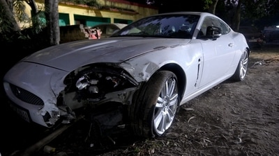 Noida woman killed by a luxury car with 'VIP' number plate. Photo: Sunil Ghosh/Hindustan Times Noida woman killed by a luxury car with 'VIP' number plate. Photo: Sunil Ghosh/Hindustan Times