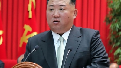 North Korea: North Korean leader Kim Jong Un is seen. (AP)