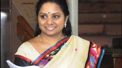 TRS leader Kalvakuntla Kavitha. (File) TRS leader Kalvakuntla Kavitha. (File)