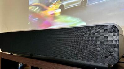The Viewsonic X1000-4K projector integrates the refined soundbar as well, which is tuned by Harman Kardon. (Vishal Mathur / HT Image)