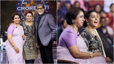 Kajol, Revathy deck up in ethnic ensembles, visit Amitabh Bachchan on KBC set (Instagram/@kajol) Kajol, Revathy deck up in ethnic ensembles, visit Amitabh Bachchan on KBC set (Instagram/@kajol)