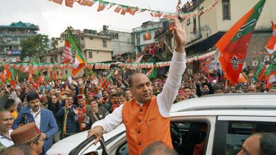 All eyes are now set on the final outcome on December 8 whether the ruling Bharatiya Janata Party (BJP) would be able to break the 37-year-old trend in Himachal Pradesh, which votes out incumbents every five years. (ANI/Twitter) All eyes are now set on the final outcome on December 8 whether the ruling Bharatiya Janata Party (BJP) would be able to break the 37-year-old trend in Himachal Pradesh, which votes out incumbents every five years. (ANI/Twitter)