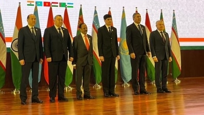 The first India-Central Asia meeting of NSAs, hosted by Indian NSA Ajit Doval. The first India-Central Asia meeting of NSAs, hosted by Indian NSA Ajit Doval.