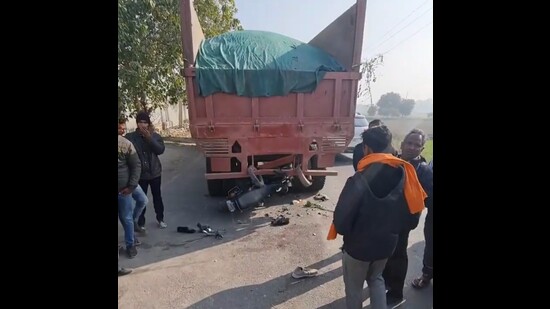 3 youth killed as bike rams into truck in Karnal