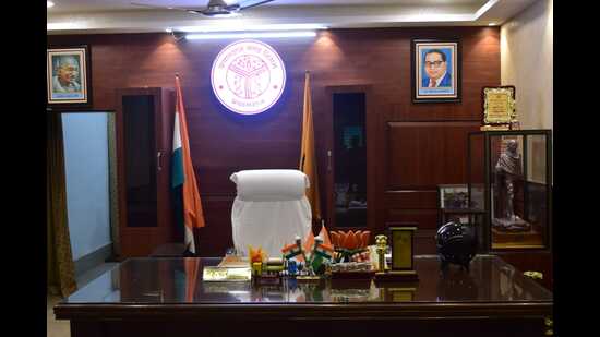 The office of the Prayagraj mayor. (HT photo)
