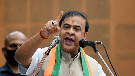 Assam Chief Minister Himanta Biswa Sarma at a rally in Kutch, called the murder of Shraddha Walkar allegedly by her live-in partner Aaftab Poonawala in Delhi a case of "love jihad".(ANI)