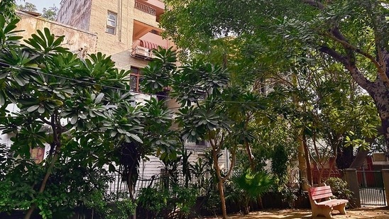 The quiet corner has two cozy parks. The quiet corner has two cozy parks.
