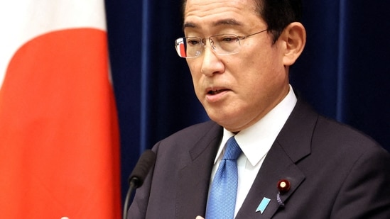 Japan: Japanese Prime Minister Fumio Kishida speaks.(Reuters)