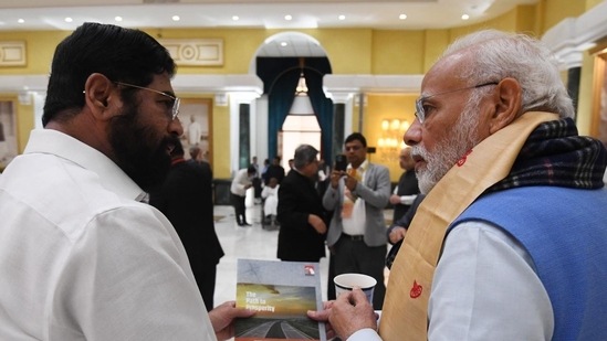 Maharashtra CM Eknath Shinde and Prime Minister Narendra Modi.