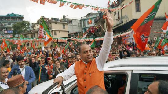 All eyes are now set on the final outcome on December 8 whether the ruling Bharatiya Janata Party (BJP) would be able to break the 37-year-old trend in Himachal Pradesh, which votes out incumbents every five years. (ANI/Twitter)