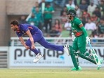 Deepak Chahar in action against Bangladesh Deepak Chahar in action against Bangladesh