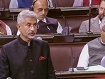 External affairs minister S Jaishankar speaks in the Rajya Sabha on the first day of the winter session of Parliament. (PTI Photo) External affairs minister S Jaishankar speaks in the Rajya Sabha on the first day of the winter session of Parliament. (PTI Photo)