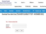 HPBOSE HPTET Admit Card 2022 released at hpbose.org, download link here 
