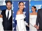 Meghan Markle and Prince Harry attend Ripple of Hope Awards. (Reuters, AP) Meghan Markle and Prince Harry attend Ripple of Hope Awards. (Reuters, AP)