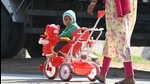 BABY’S DAY OUT: A toddler bundled up in woollens for a stroll outside in Mohali on Wednesday. The day temperature dipped from 24.8°C on Tuesday to 23.8°C on Wednesday. (Sanjeev Sharma/HT) BABY’S DAY OUT: A toddler bundled up in woollens for a stroll outside in Mohali on Wednesday. The day temperature dipped from 24.8°C on Tuesday to 23.8°C on Wednesday. (Sanjeev Sharma/HT)