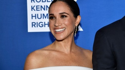 Meghan Markle: Meghan, Duchess of Sussex attends the Robert F. Kennedy Human Rights Ripple of Hope Awards Gala. (AP)