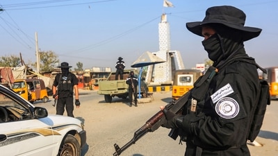 A member of the Taliban security forces stand guard at a checkpoint along a street in Jalalabad. (AFP) A member of the Taliban security forces stand guard at a checkpoint along a street in Jalalabad. (AFP)